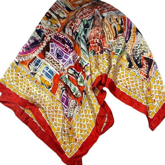 Vintage Perry Ellis Silk Scarf - Picture 4 of 4